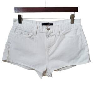 J Brand Idol Hot Pant White Denim Shorts